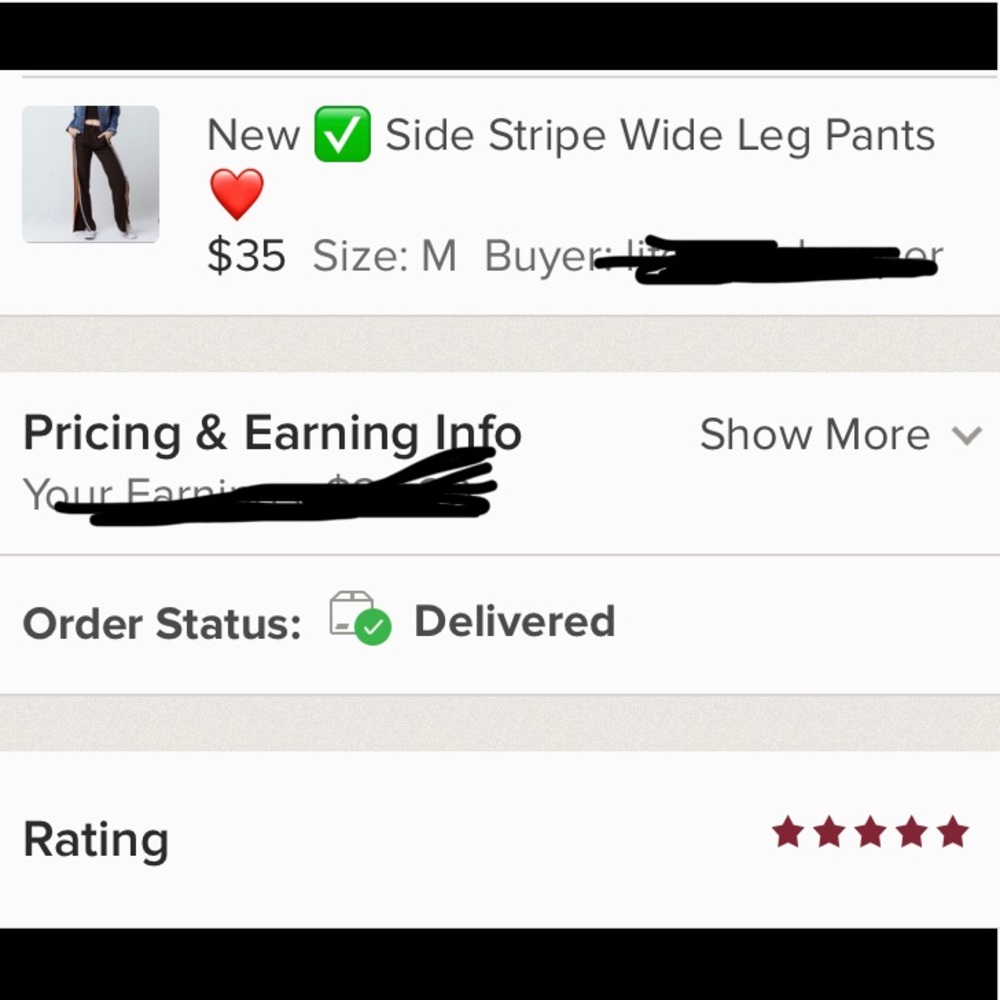 New ✅ Side Stripe Wide Leg Pants❤️ - Picture 4 of 5